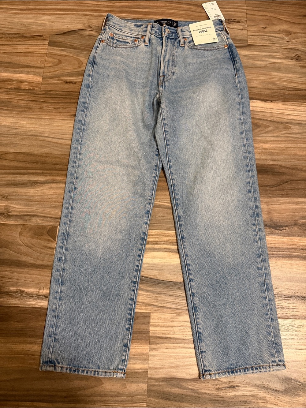 Abercrombie & Fitch Authentic Rigid Denim Loose Fit Mens Jeans Size 28x30